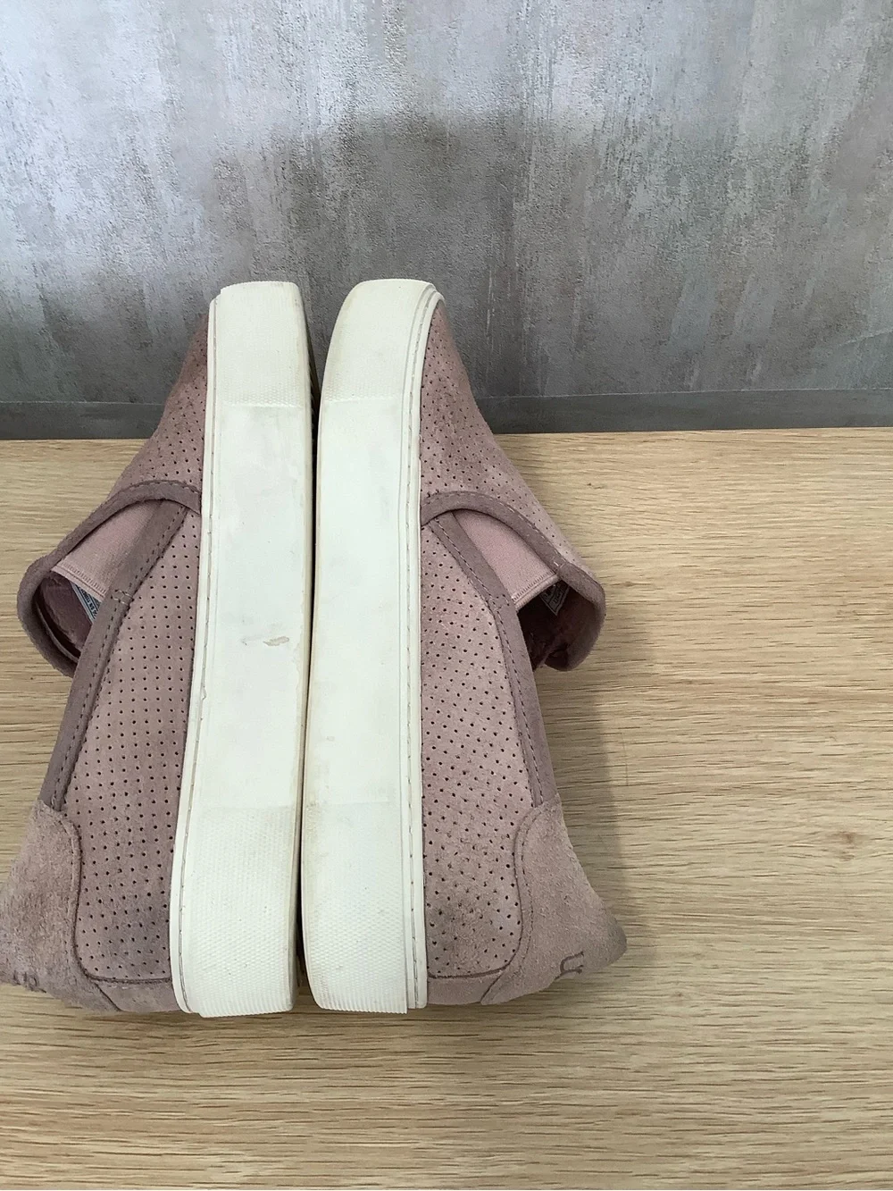 UGG Women's Mauve Slip-On Suede Sneakers